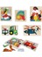 (Jurassic Park) Ahşap Bulmaca Oyuncaklar Hayvan Taşımacılığı Çoklamalı 3D Jigsaw Puzzle Çok Katmanlı 3