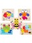 (ROKET-WT426C) Çocuklar Ahşap 3D Puzzle Montessori Oyuncak Erken Eğitim Karikatür Hayvan Öğrenme Yapboz 5