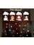 Yılbaşı Cam Sticker Statik Çekim Özellikli Asmalı Süsler Geyik Noel 1