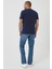 Erkek Texas Mavi Straight Fit Normal Bel Düz Paça Esnek Jean Pantolon 4
