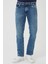 Erkek Texas Mavi Straight Fit Normal Bel Düz Paça Esnek Jean Pantolon 5