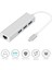 CDG-CNV85 3 Port USB3.0+RJ45 Usb3.1 Type-C Hub Beyaz 1