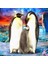 Penguen Ailesi Sayılarla Boyama Seti Kasnaklı 40 x 50 cm 1