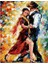 Tango Aşkı Sayılarla Boyama Seti Kasnaklı 40 x 50 cm 1