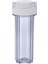 Su Arıtma 10 Inc Şeffaf Filtre Kabı 1/4" Bağlantı Nsf Sertifikalı 1