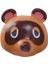 Tom Nook Rakun Maskesi Hayvan Geçiş Lateks Headgear Cadılar Bayramı Cosplay Ball Sahne 1