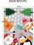 Yılbaşı Noel Baba, Penguen, Kardan Adam, Kurabiye Adam Cam, Duvar, Kapı Sticker 3