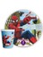 Parti Oyun Evi Spiderman Karton 8'li Tabak ve 8'li Bardak Tabak 8'li 1