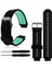 Silikon Bant Askı ve Krom Toka Garmin Forerunner 220 230 235 620 630 735 Siyah ve Nane Yeşil (Yurt Dışından) 3