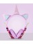 Güzel Unicorn Glitter Çocuklar Kulaklık Kız Çocuklar Için Mikrofon Mikrofon ile Pink 1 (Yurt Dışından) 2