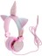 Güzel Unicorn Glitter Çocuklar Kulaklık Kız Çocuklar Için Mikrofon Mikrofon ile Pink 1 (Yurt Dışından) 3