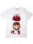 Super Mario Çocuk Tişört Beyaz Unisex 1