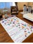 Decoser 3038 Renkli Kelebek Desen Yıkanabilir Pamuk Taban Kilim 1