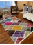 Decoser 4012 Renkli Patchwork Kaymaz Yıkanabilir Kilim 1