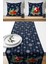 Runner Mery Christmas Yılbaşı Tasarımlı Hediyelik,2 Kırlent Kılıfı ve 1 Runner Set 1