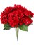 Yapay Çiçek Ortanca Demeti Kırmızı 5 Kafalı Büyük Boy 43 cm 1