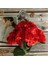 Yapay Çiçek Ortanca Demeti Kırmızı 5 Kafalı Büyük Boy 43 cm 3