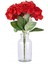 Yapay Çiçek Ortanca Demeti Kırmızı 5 Kafalı Büyük Boy 43 cm 4