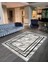 Decoser 6020 Gri Sarı Mermer Desen Kaymaz Yıkanabilir Kilim 1
