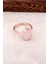 Pembe Quartz Taşlı Rose Gümüş Yüzük 2851 1