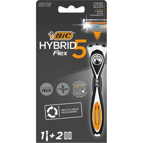 Bic Hybrid 5 Flex Sistem Tıraş Bıçağı 1 Sap + 2 Yedek Kategori: Tıraş Bıçağı