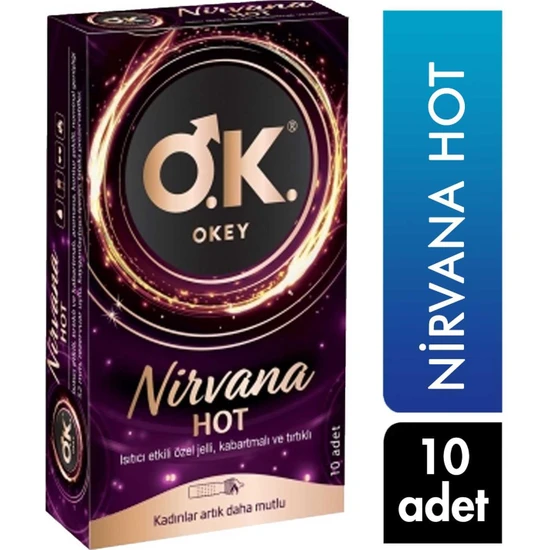 Okey Prezervatif 10'lu Nirvana Hot 8690530016712  Prezervatif