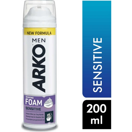 Arko Men Tıraş Köpüğü 200 ml Sensitive 8690506090043  Tıraş Köpük ve Jelleri