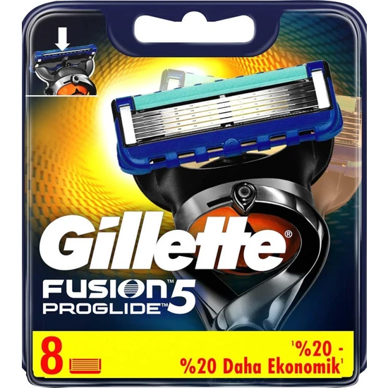 Gillette Fusion Proglide Yedek Tıraş Bıçağı 8'li 7702018085545 Tıraş Bıçağı