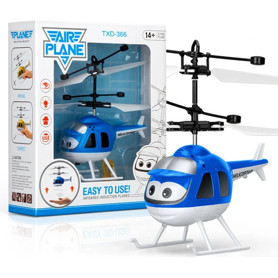 Dake Elektrikli Indüksiyon Çocuk Oyuncağı Uçak Oyuncak Mavi Helikopter (Yurt Dışından)