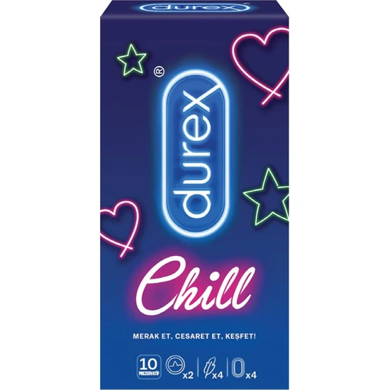 Durex  Durex Chill 10'lu Prezervatif  Prezervatif