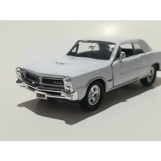Welly Pontiac Gto 1/36 Ölçek Çek Bırak Metal Model Oyuncak Araba Beyaz