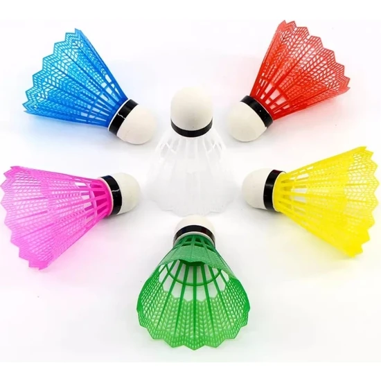Deniz Sport Badminton Topu 6'lı Renkli