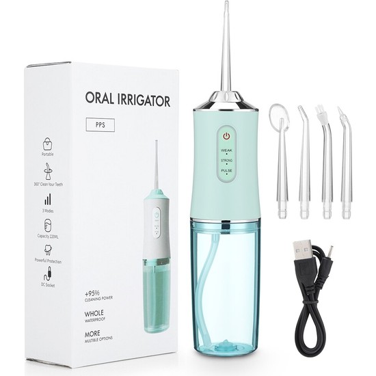 Ywxlight Oral Irrigator USB Şarj Edilebilir Taşınabilir Diş Suyu Jet Suyu (Yurt Dışından)