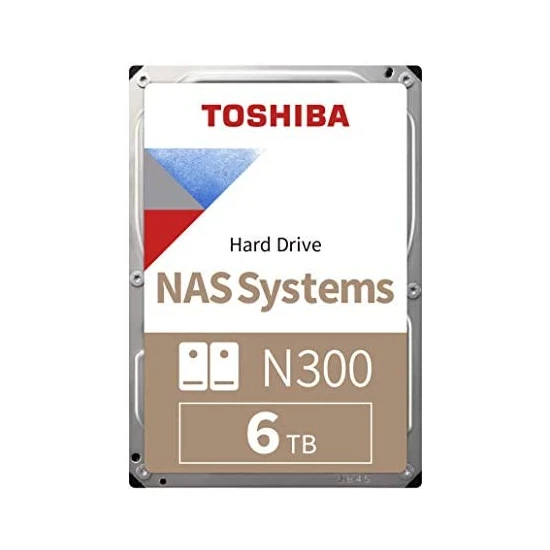 Toshiba N300 6TB 7200RPM Sata3 128MB Nas Sürücü Depolama HDWG160UZSVA