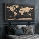 Evine Moda Vintage Dünya Haritası Kanvas - Canvas Tablo