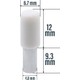 Badem10 Raf Pimi Plastik Başlı Cam Tutucu Mobilya Dolap Pimi (25 Adet)