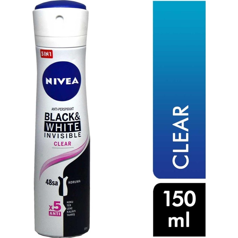 Nivea Deodorant 150 ml Kadın Invisible Black&white 4005900156143 Deodorant