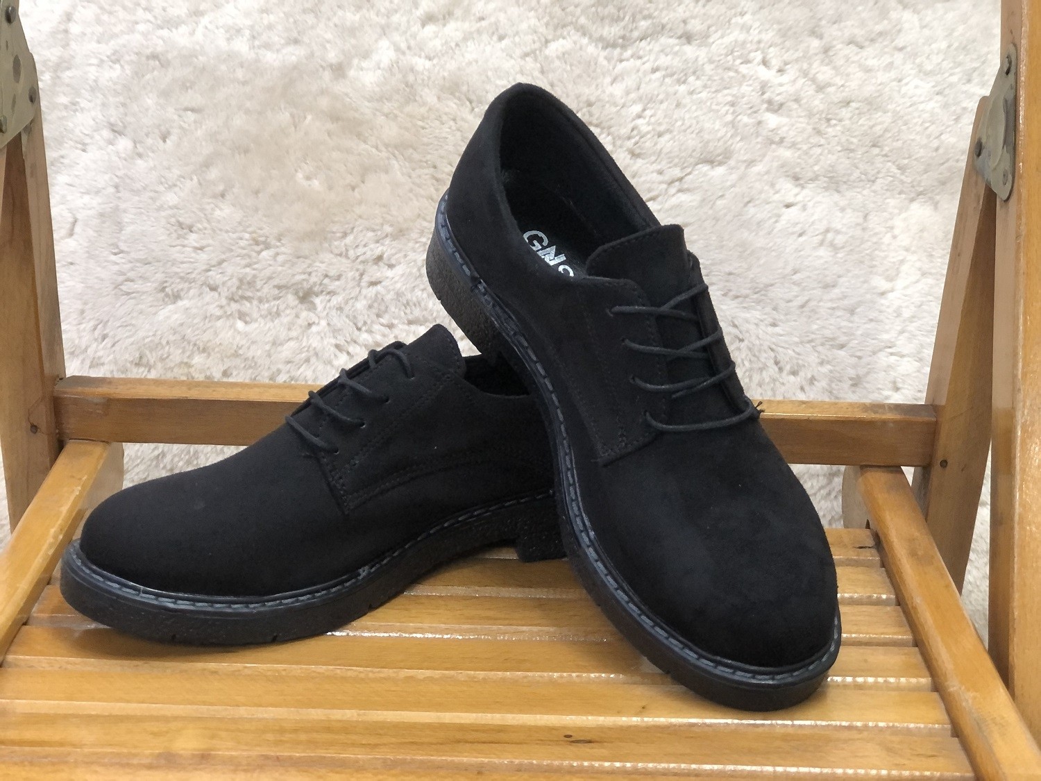 Baldano Unisex Ipli Kaymaz Taban Süet Klasik Model Oxfort Ayakkabı görsel 8