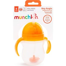 Munchkin Tıklama Kilitli Uçlu Alıştırma Bardağı, 6AY+, 207ML, Turuncu, 1 Adet