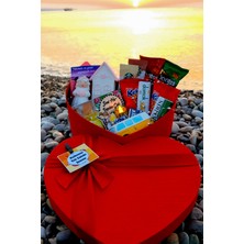 Hediye Kombini Sevgiliye Lüks Kırmızı Kutuda Sarı Uyumlu Love Hediye Seti Sürpriz Hediyeler 2IŞIL5TI0