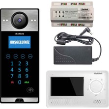 Multitek 15 Daire Mb-12 Görüntülü Diafon Beyaz