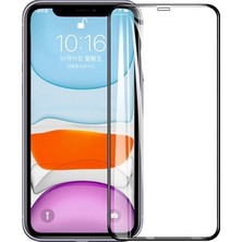 Newface Apple iPhone 11 Pro Lüx Şeffaf Silikon Kılıf + 5d Tam Kaplayan Ekran Koruyucu Cam