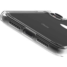 Newface Apple iPhone x Lüx Şeffaf Silikon Kılıf + 5d Ekran Koruyucu Tam Kaplayan Cam