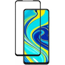 Newface Xiaomi Redmi Note 9 Pro Lüx Şeffaf Silikon Kılıf + 5d Ekran Koruyucu Tam Kaplayan Cam