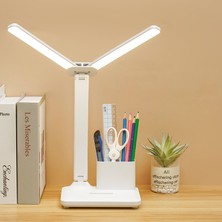 Puluzpuluz Çift Başlı Şarj Edilebilir 4000Mah Masa Lambası  (Yurt Dışından)