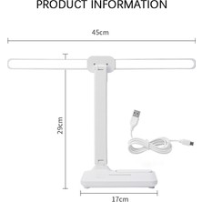 Puluzpuluz Çift Başlı Şarj Edilebilir 4000Mah Masa Lambası  (Yurt Dışından)
