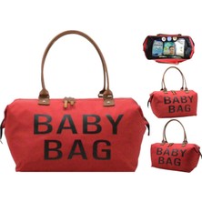 My Pioggia Baby Bag Kırmızı Anne Bebek Bakım ve Mommy Kadın Çantası