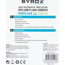 Syrox SYROXDT12 USB - Micro USB Dönüştürücü (Otg)