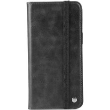 Case 4U Apple iPhone SE 2022 / SE 2020 / iPhone 8 / iPhone 7 Kılıf 360 Derece Kapaklı Içi Silikon Mıknatıslı Pu Deri Multi Cüzdan Kapak Siyah