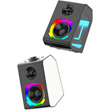 Soaiy Bluetooth Speaker Hoparlör Rgb Işıklı Şık Tasarım Soaiy SH20